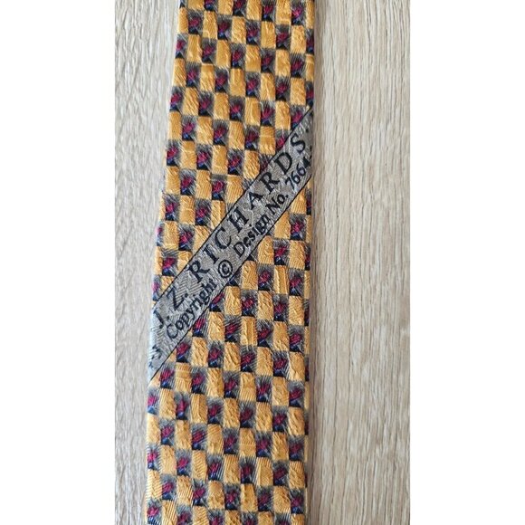 J.Z. Richards Silk Handmade Floral Wide Tie - Picture 3 of 4